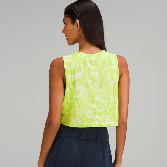 Lululemon All Yours Crop Tank Tie Dye MAR9 Size 8 - Picture 3 of 10